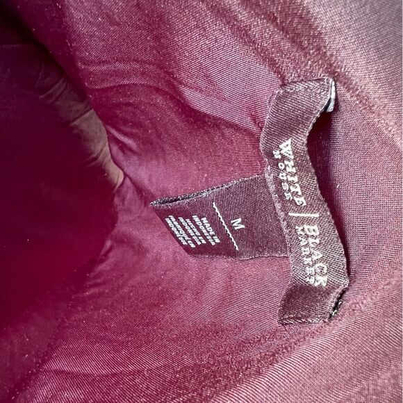 White House Black Market Geometric Purple and Black Blouse - Picture 5 of 5